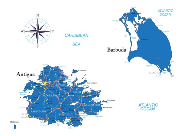 Antigua and barbuda location