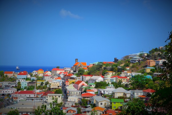 View of Grenada island